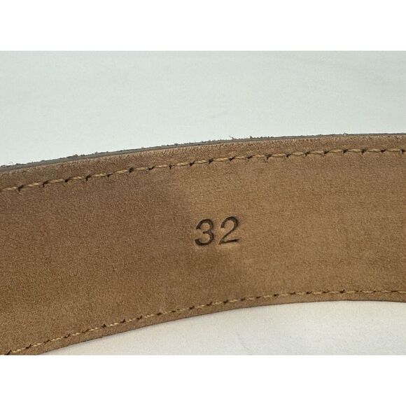 NWT PETER  MILLAR Excursionist Calf Suede Belt CHESTNUT Brown Men's Size 32 $200 - Picture 7 of 9